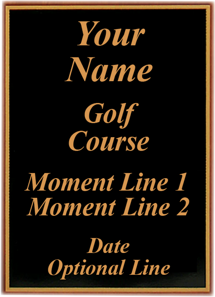 Memorable Moments Ball & 6"x8" Scorecard Display - Wood