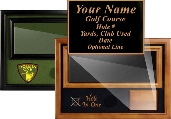 Custom-Laser-Engraved-Plaque-for-Hole-in-One-Ball-&-4"x12"-Scorecard-Displays-My-Golf-Memories