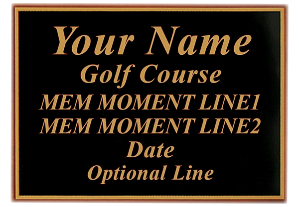 Memorable Moments Ball & 6"x8" Scorecard Display - Wood - My Golf Memories