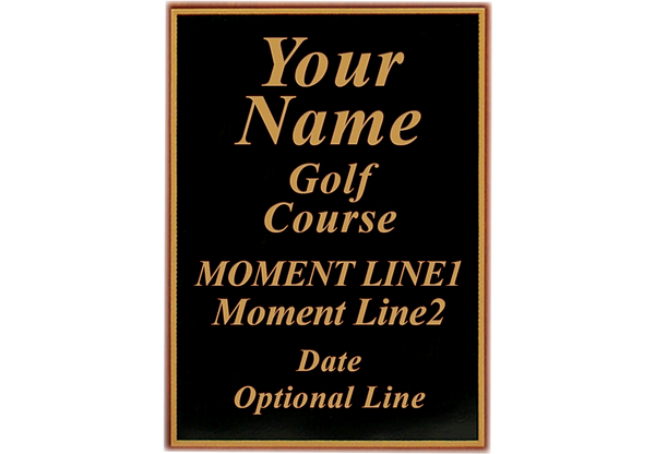 Memorable Moments Ball & 6"x8" Scorecard Display - Wood - My Golf Memories